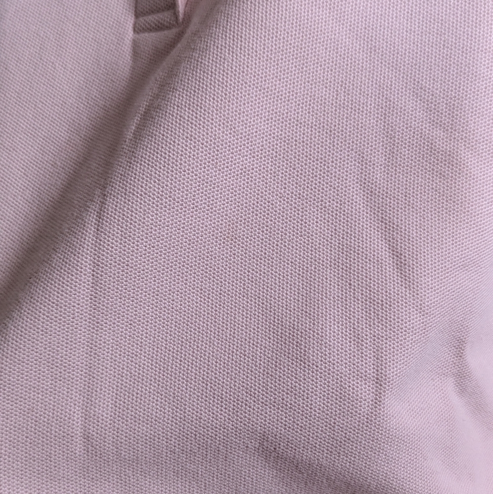L L Bean Set of Pink And Navy & White Striped Cotton Relaxed Fit Polo Shirts - Picture 8 of 16